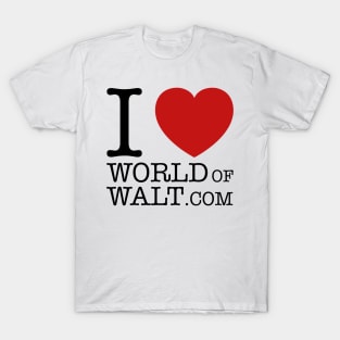 I Love World of Walt (Open Edition) T-Shirt